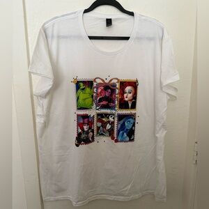 Women’s Adult T Shirt different designs Halloween Size 3XL Color White Round